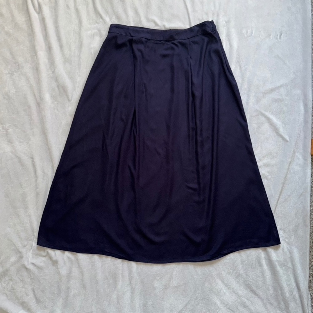 Tall! Long Tall Sally Navy Blue Midi Skirt